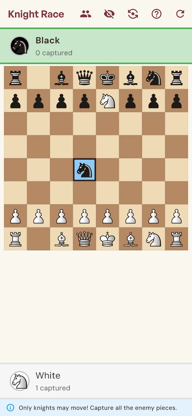 Knight Race game